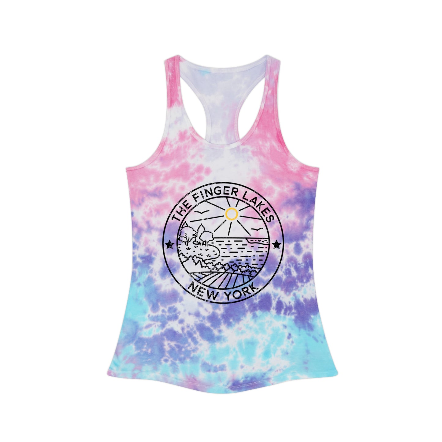 Finger Lakes Tie Dye Racerback Tank Top