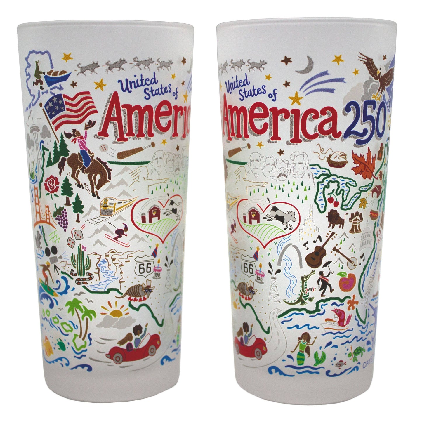 America 250 Drinking Glass