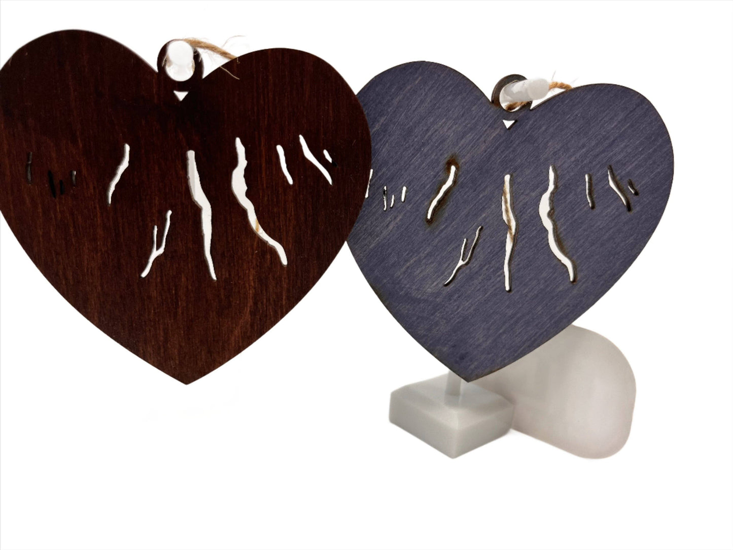 Finger Lakes Wooden Heart Ornament