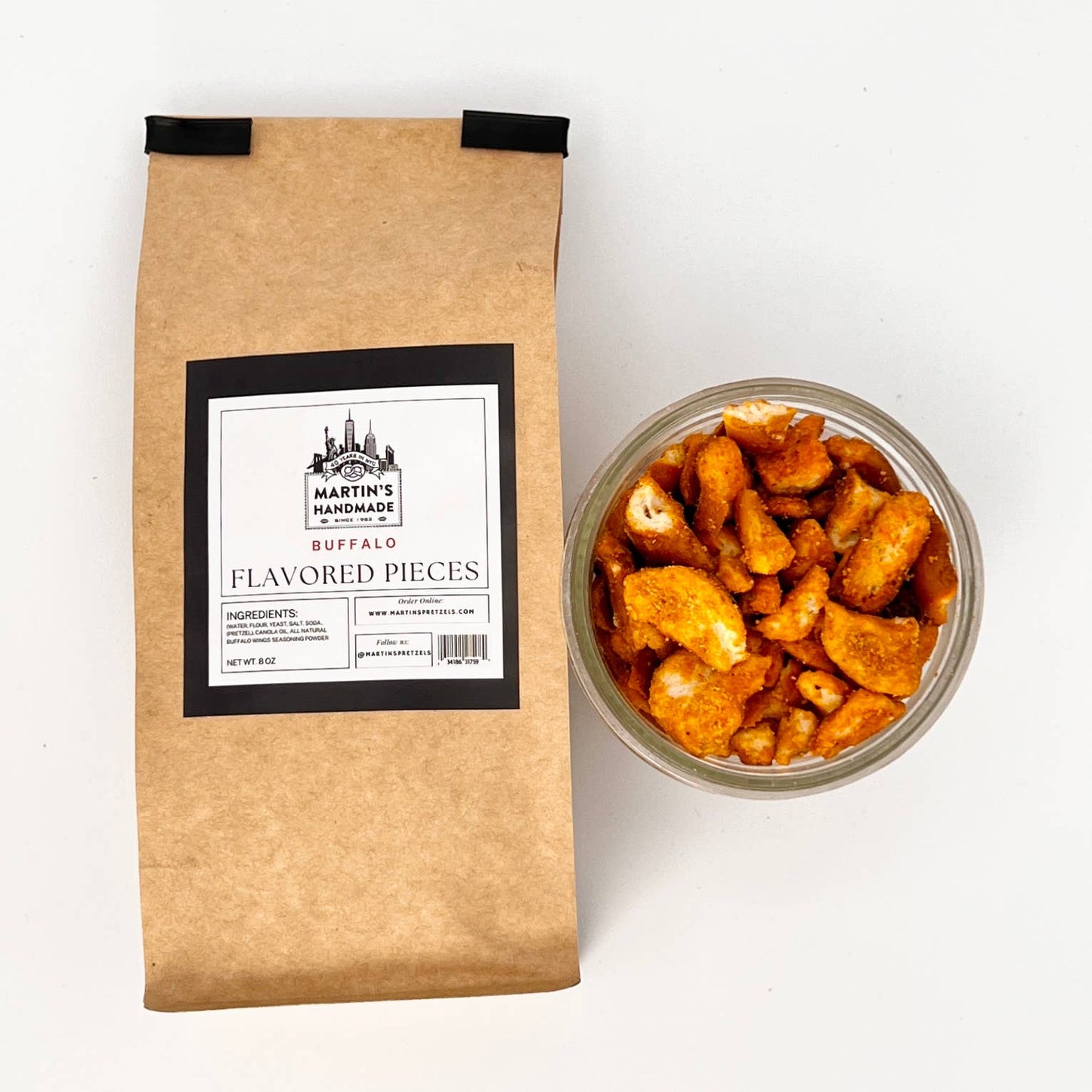 Spicy Buffalo Wing Pretzel Pieces (8oz)