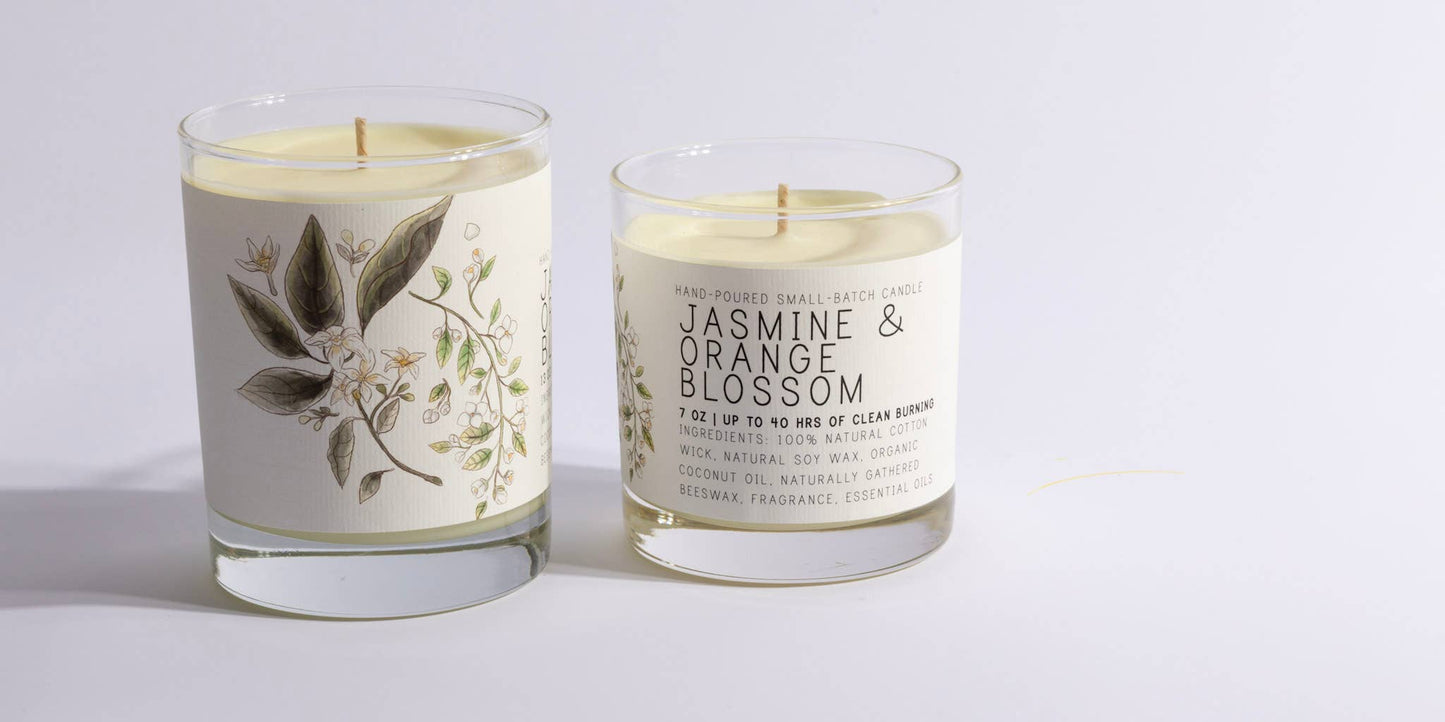 Jasmine & Orange Blossom - Medium Glass