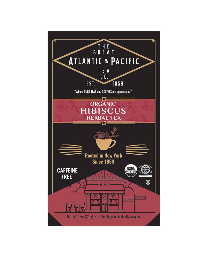 A&P Organic Hibiscus Tea, 20 Count Organic