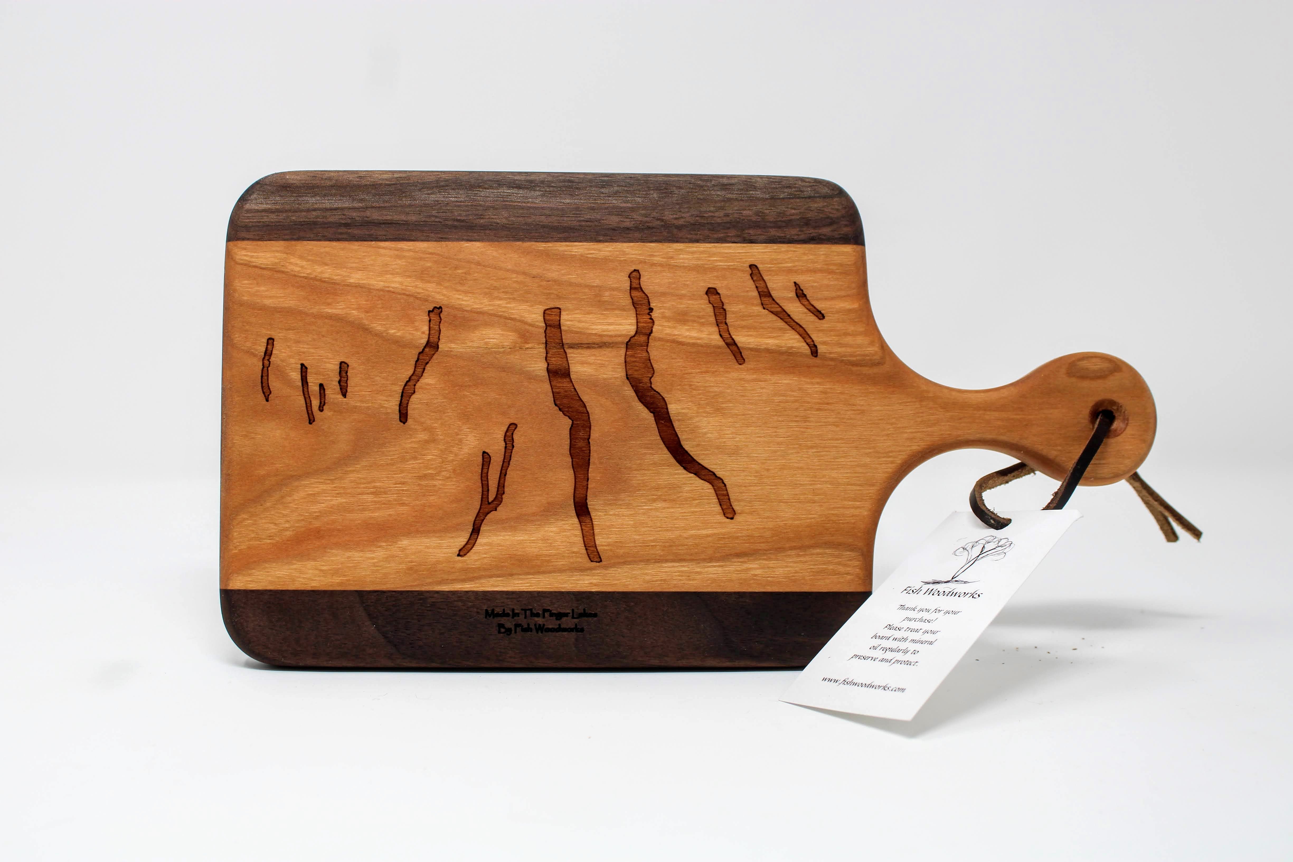 Finger Lakes Cutting Board w/Handle
