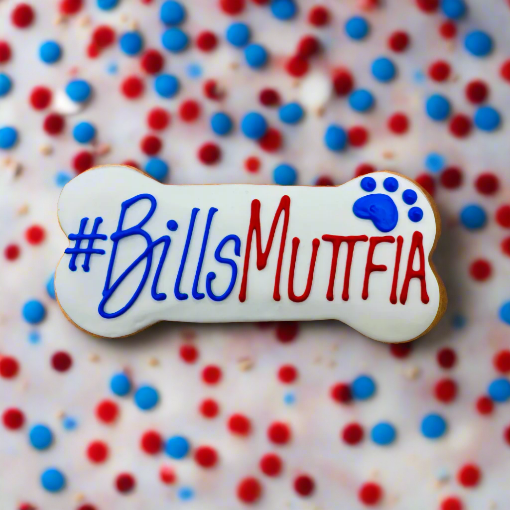 6" Dog Cookie | #BIllsMuttfia | Dog Treats | NFL