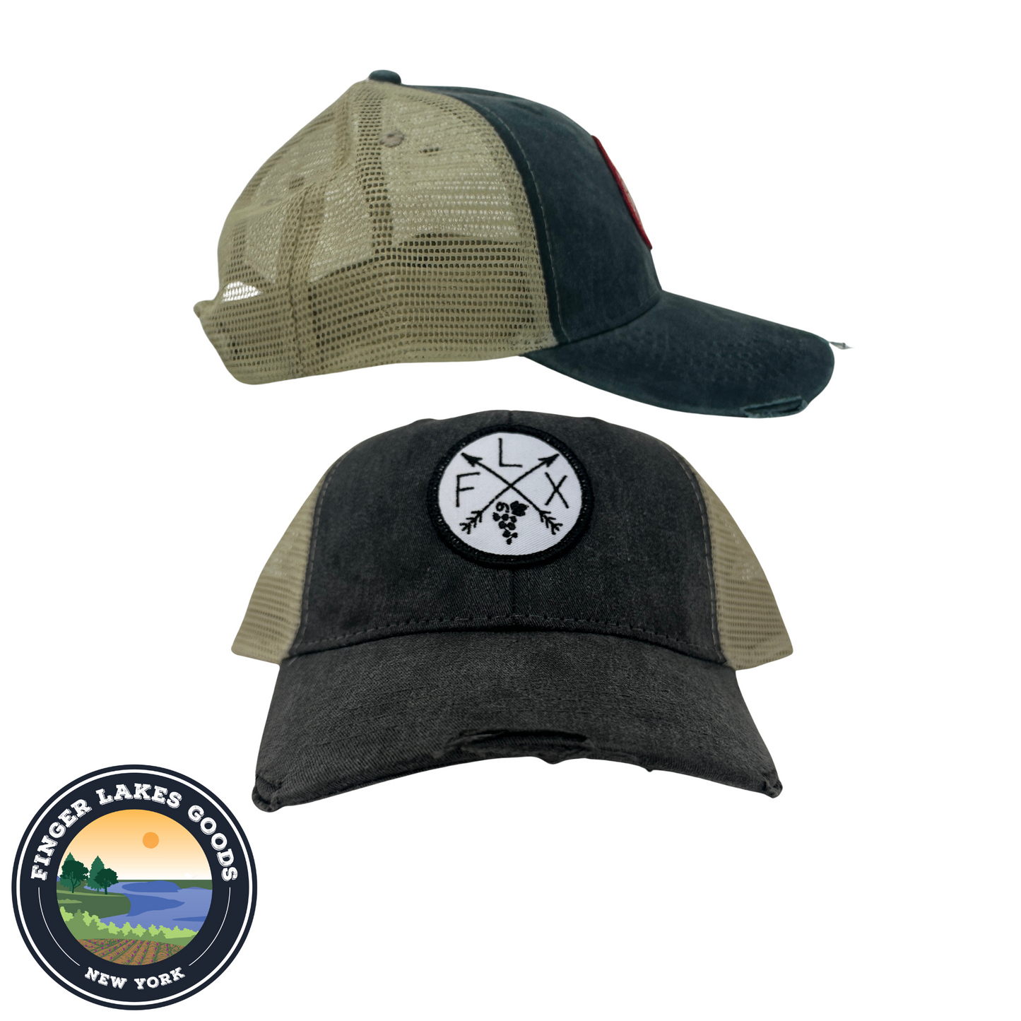 Finger Lakes Distressed Hat - NY Grapes