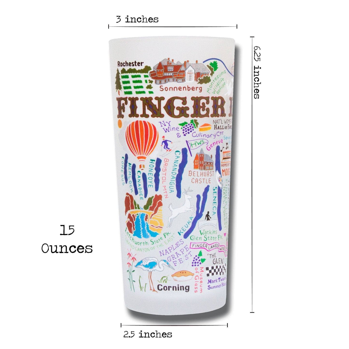 Finger Lakes Drinking Glass | EXCLUSIVE!