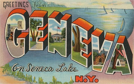 Art Print NS-777 Greetings from Geneva, New York