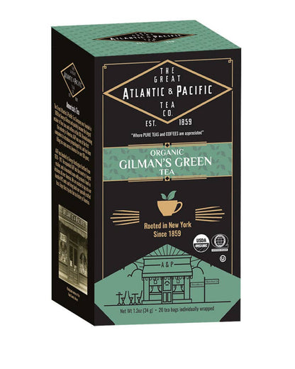 A&P Gilman's Green Tea, 20 Count Organic