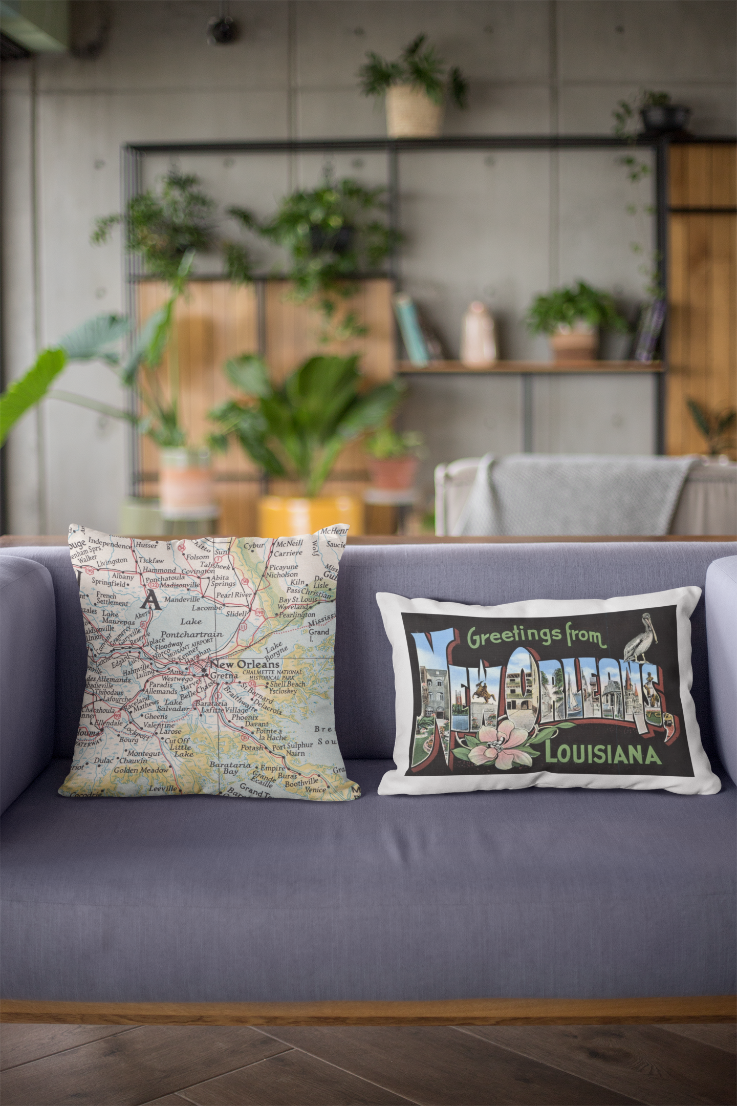 Seneca Lake New York Vintage Map Pillow