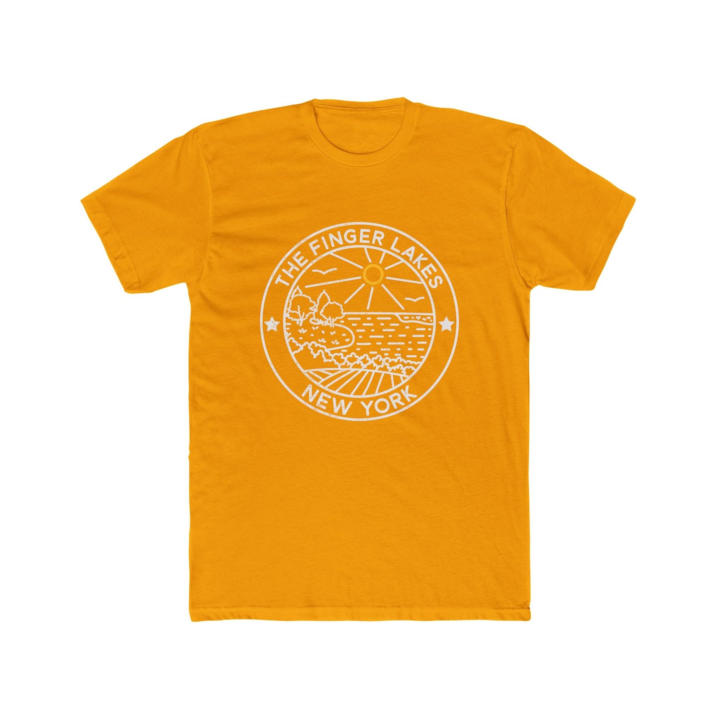 Finger Lakes Unisex Vintage Cotton Crew Tee