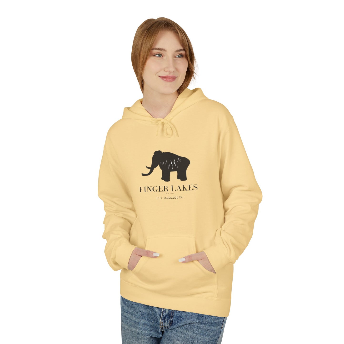 Finger Lakes Ice Age Hoodie — Mastodon Sweatshirt