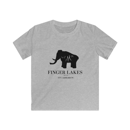 Finger Lakes Mammoth Silhouette Kids T-Shirt