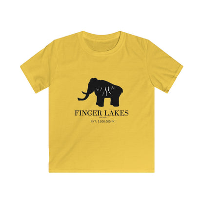 Finger Lakes Mammoth Silhouette Kids T-Shirt