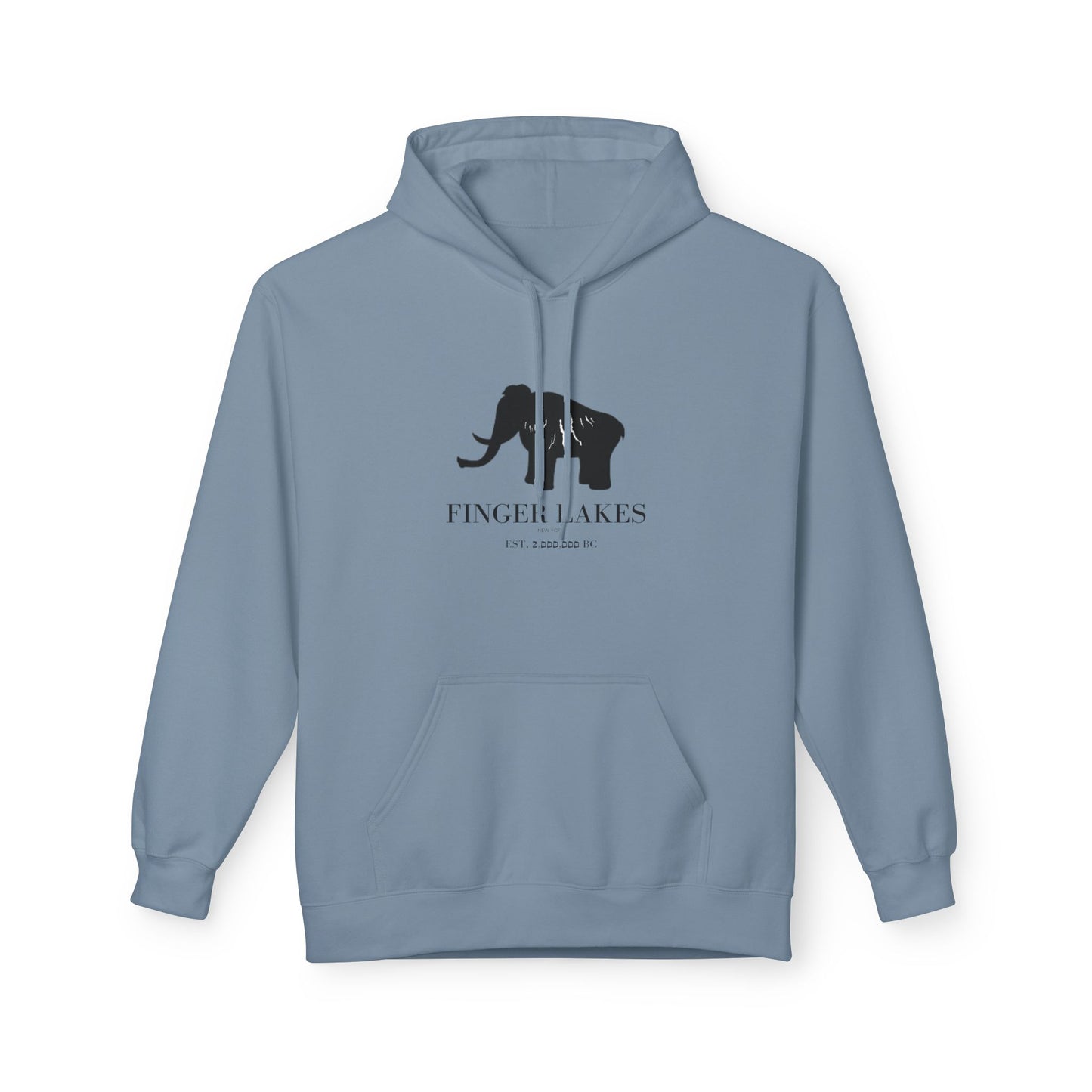 Finger Lakes Bear Hoodie — Minimal Black Bear Graphic Sweatshirt