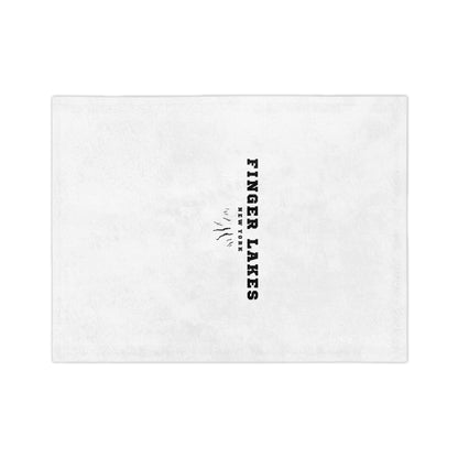 Finger Lakes New York Velveteen Microfiber Blanket