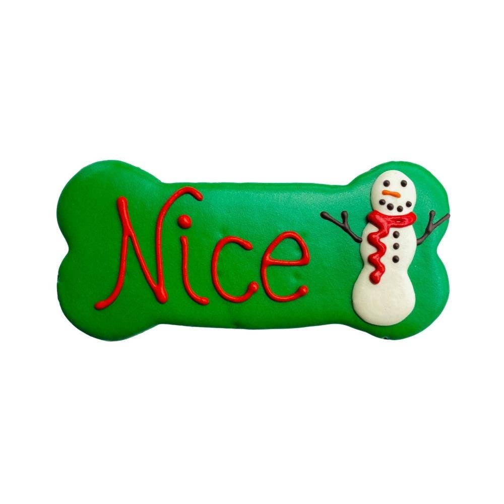 6" Dog Cookie | Nice | Dog Treats | Christmas