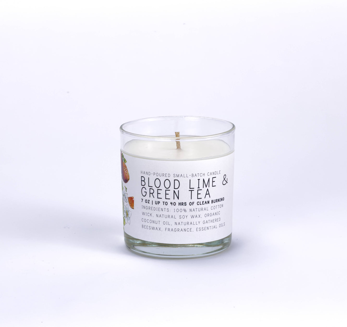 Blood Lime & Green Tea - Medium Glass