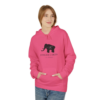 Finger Lakes Bear Hoodie — Minimal Black Bear Graphic Sweatshirt