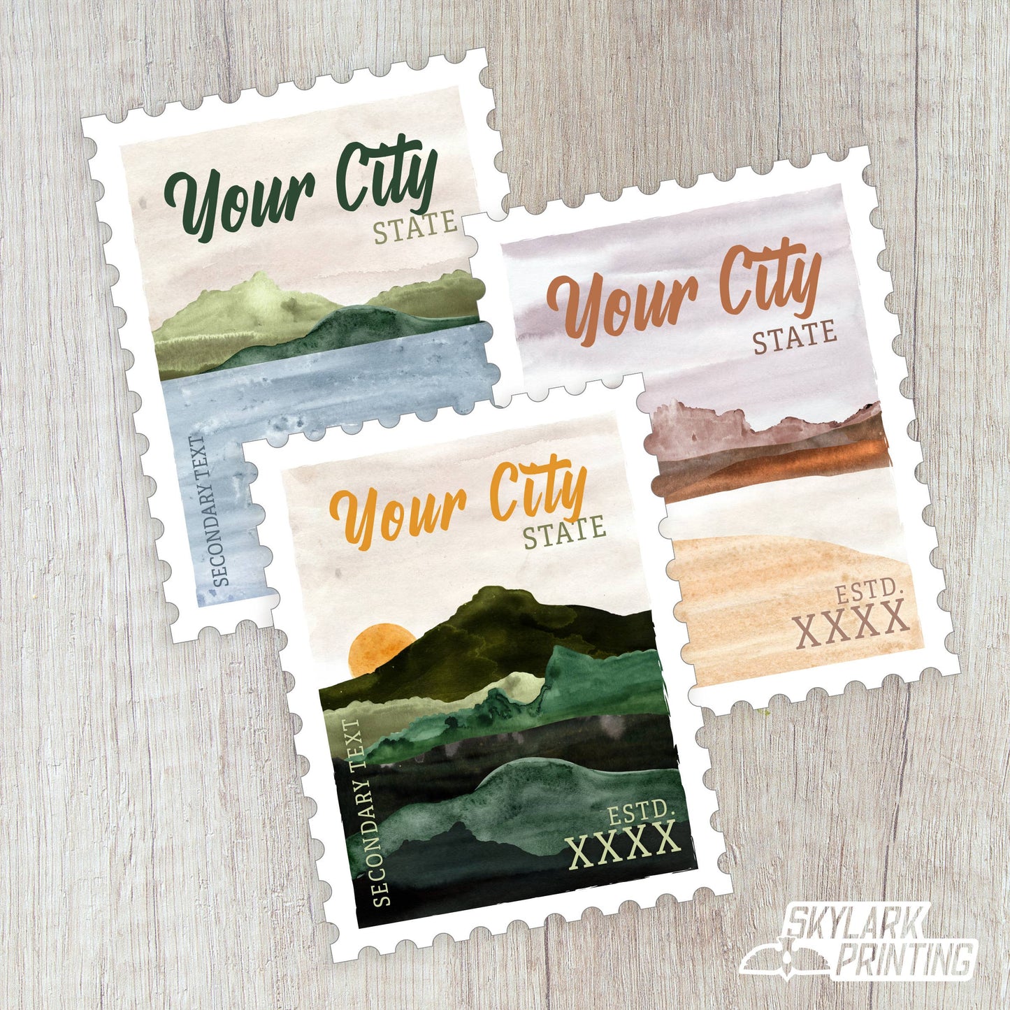 Postage Stamp Sticker