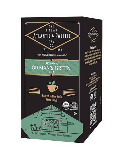 A&P Gilman's Green Tea, 20 Count Organic