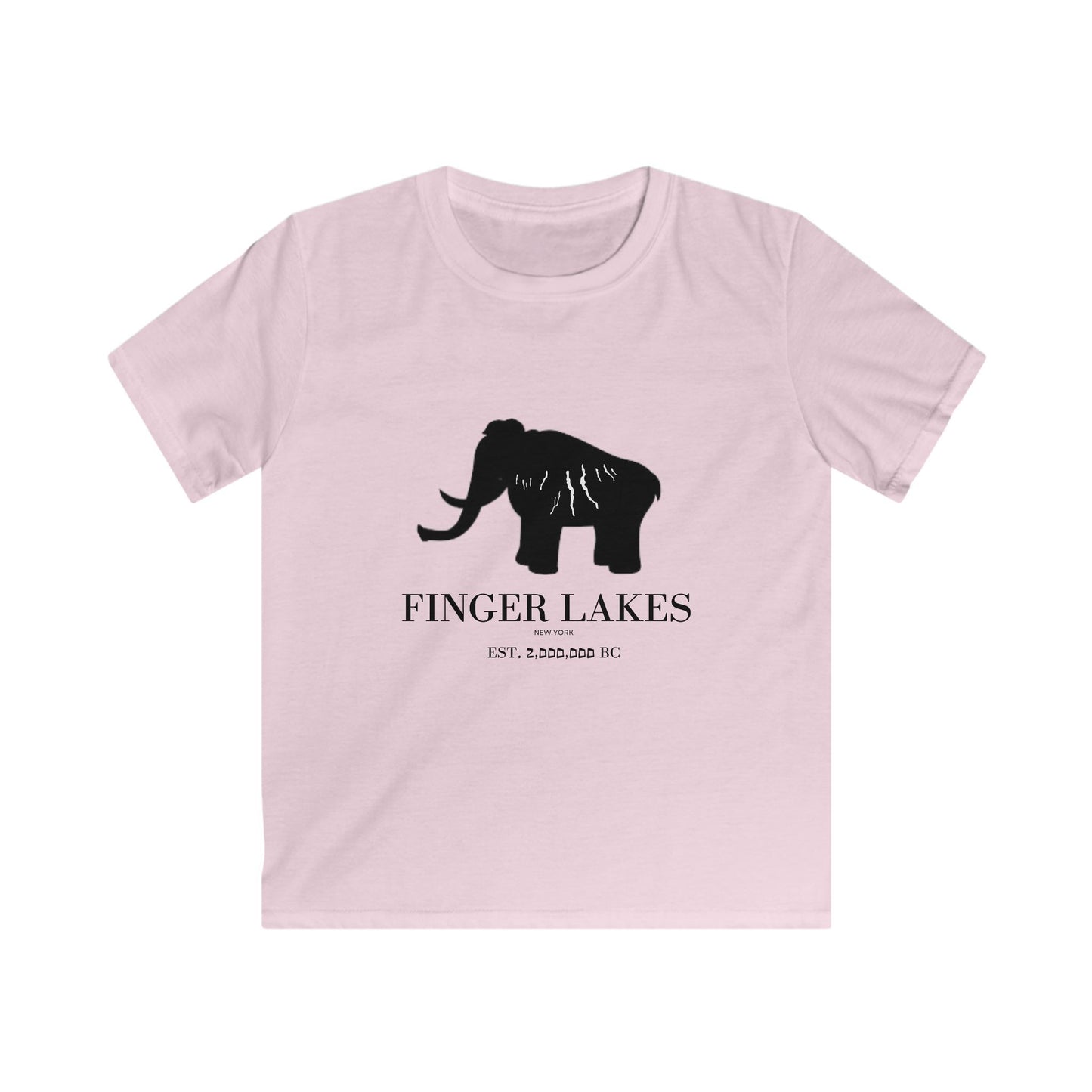 Finger Lakes Mammoth Silhouette Kids T-Shirt