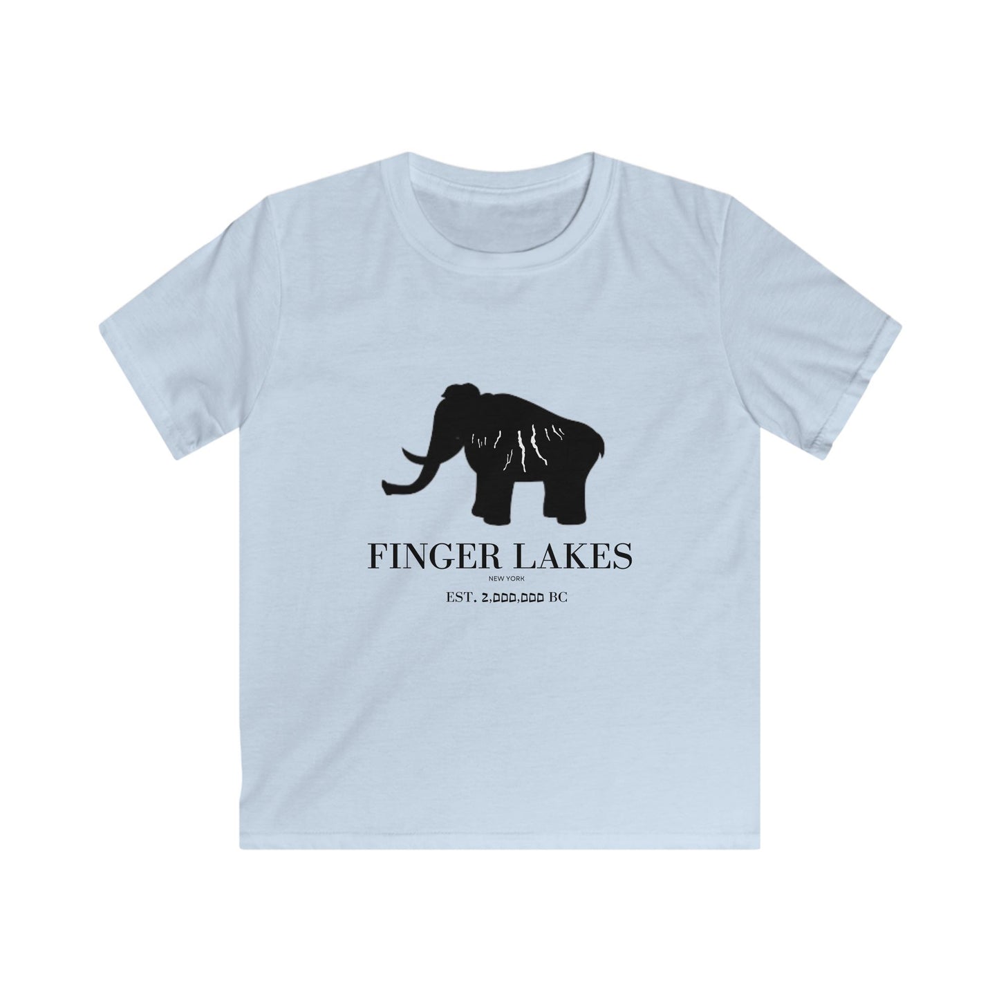 Finger Lakes Mammoth Silhouette Kids T-Shirt