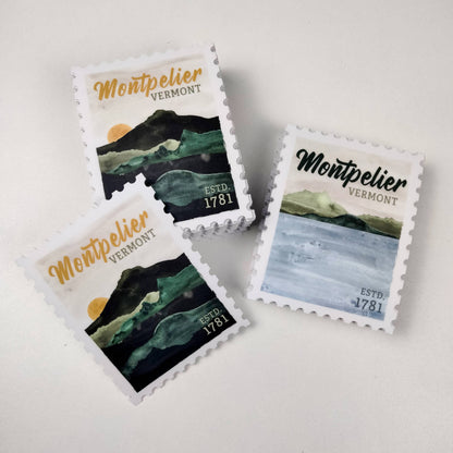 Postage Stamp Sticker