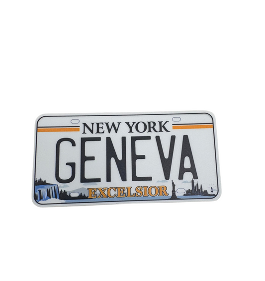 Geneva License Plate sticker