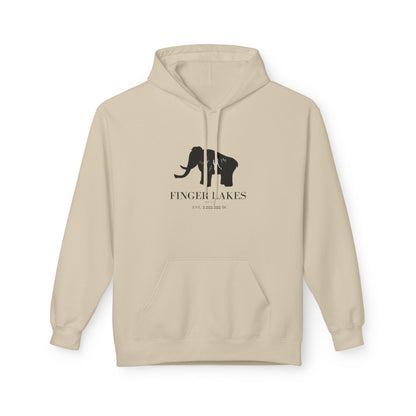 Finger Lakes Bear Hoodie — Minimal Black Bear Graphic Sweatshirt