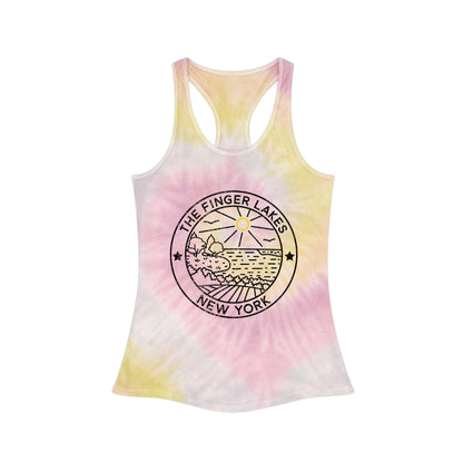 Finger Lakes Tie Dye Racerback Tank Top