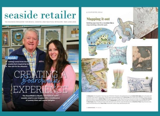 Seneca Lake New York Vintage Map Pillow