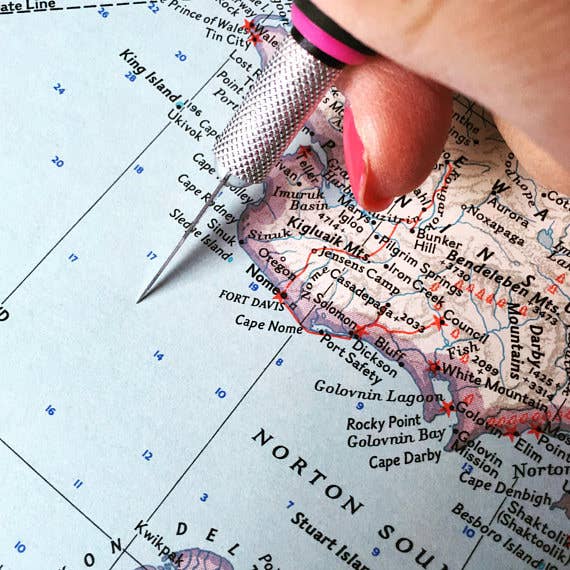 Seneca Lake New York Vintage Map Pillow