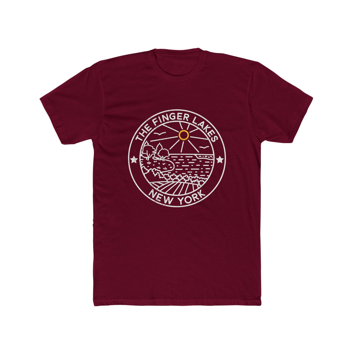 Finger Lakes Unisex Vintage Cotton Crew Tee