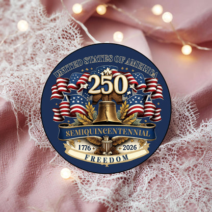 USA 250th Anniversary Ornament, 1776-2026 Patriotic Ornament
