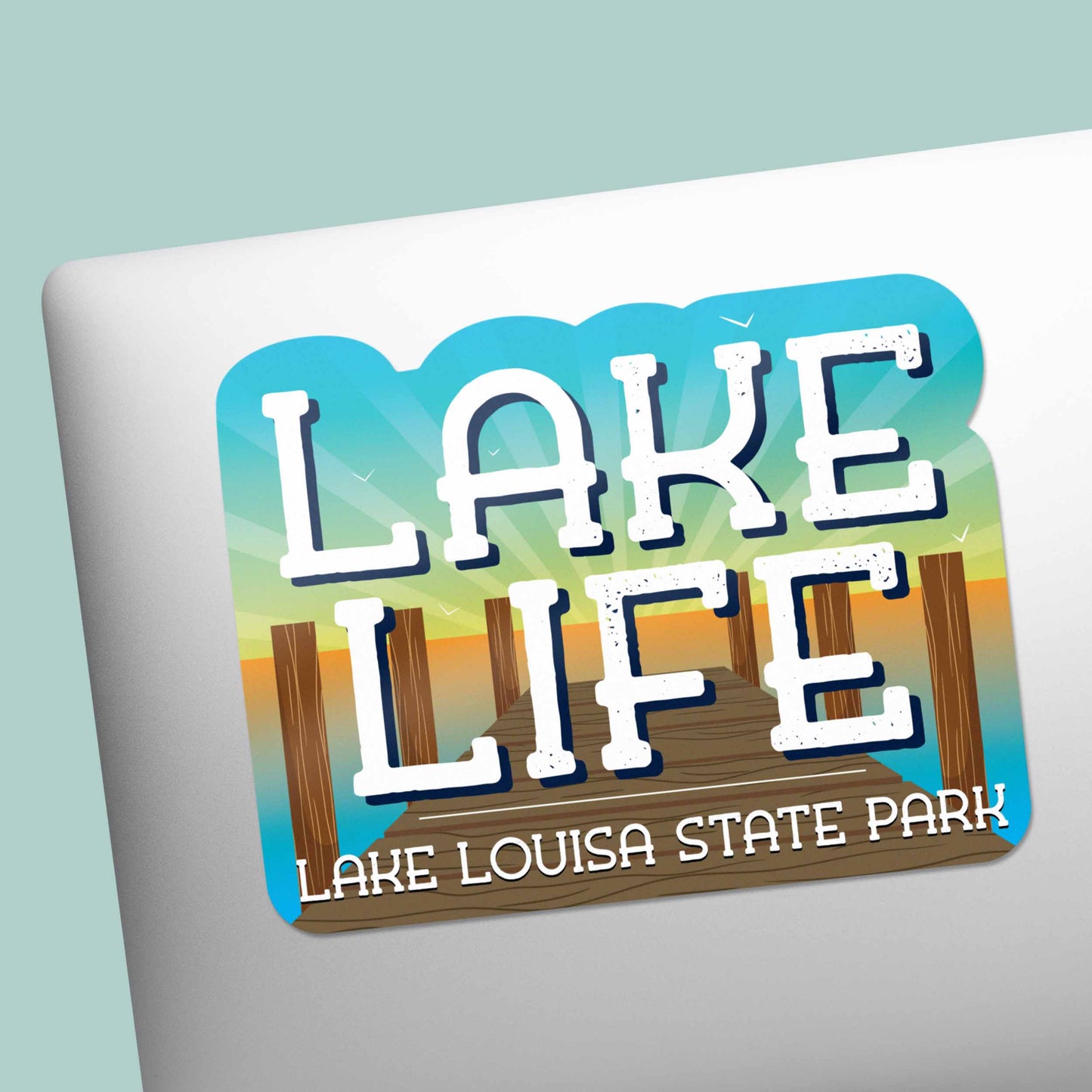 Custom Lake Life Sticker - Large Outdoors Name Drop Decal