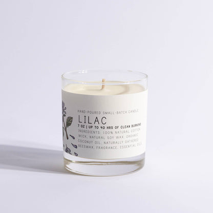 Lilac Candle - Medium Glass