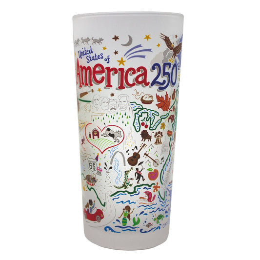 America 250 Drinking Glass