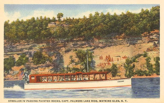 Painted Rocks in Watkins Glen Magnet