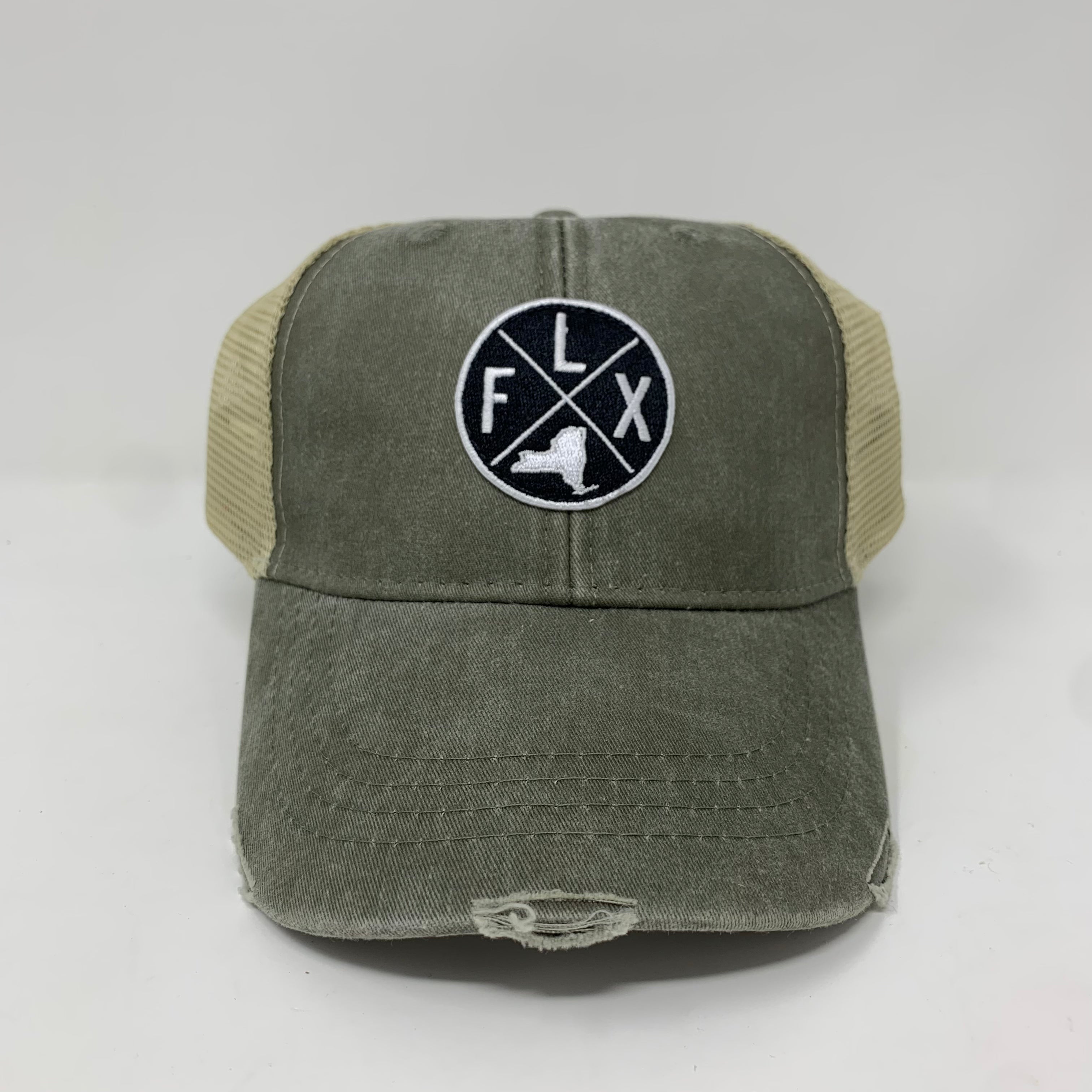 FLX NY Distressed Trucker Hat