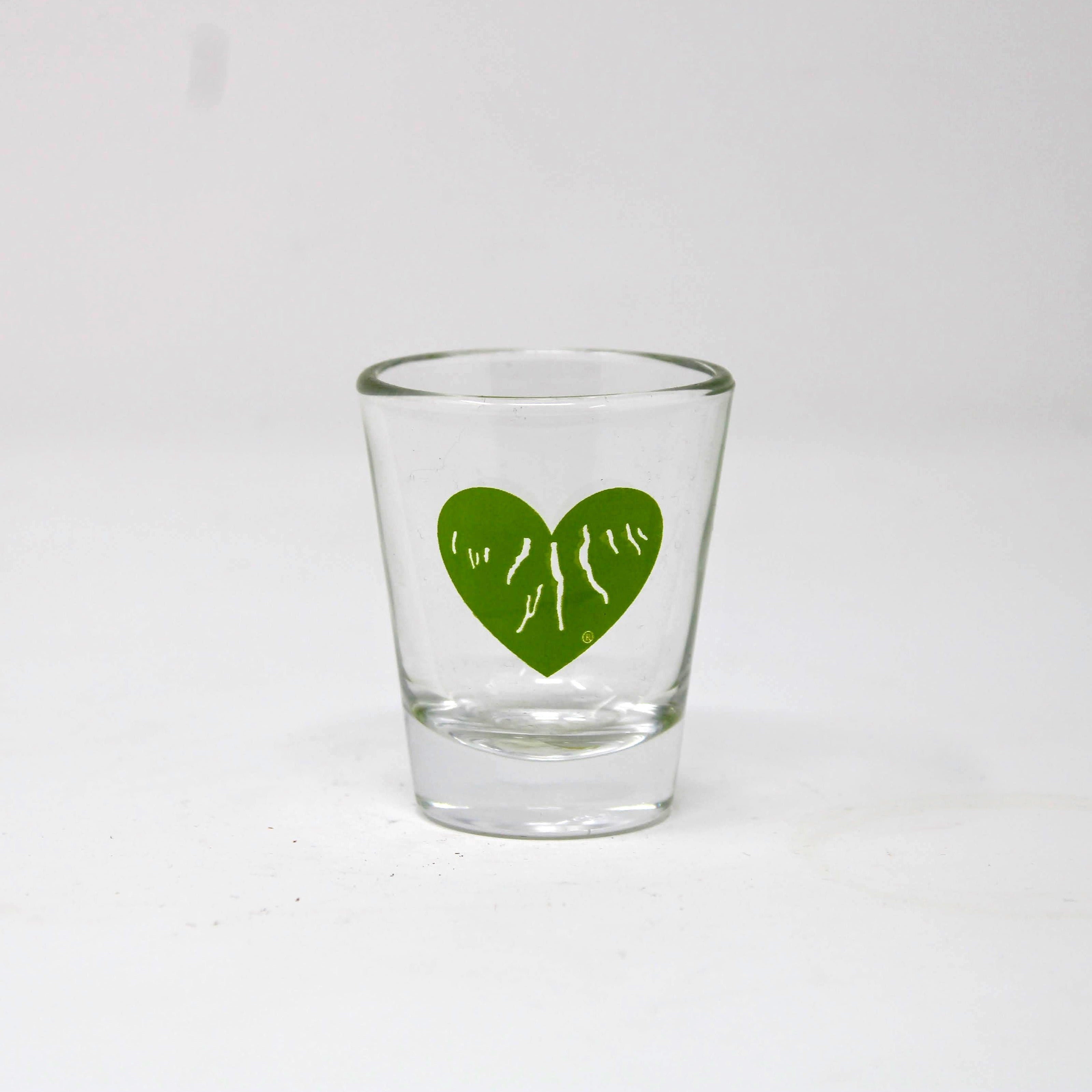 Green Heart of the Finger Lakes Shot Glass