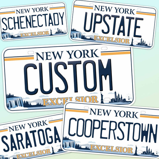 New York License Plate Stickers - 25+ Custom NY Decals