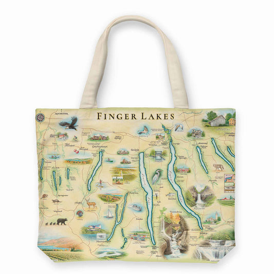 Finger Lakes Canvas Tote Bag