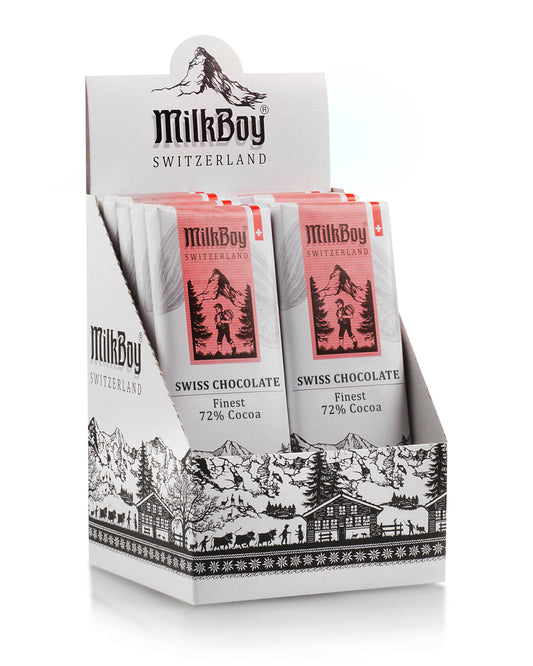 Milkboy Finest 72% Cocoa Snack Size Bars 1.4oz