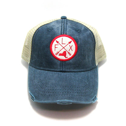 Finger Lakes Hat - Distressed Snapback hat - NY