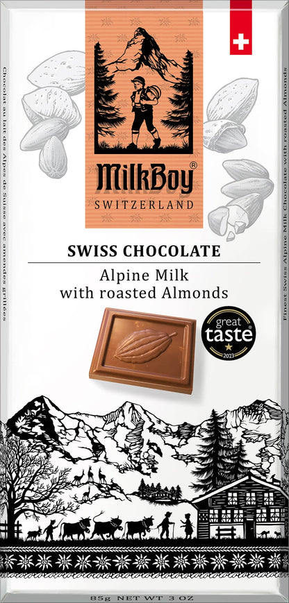 MilkBoy Alpine Milk Chocolate with roasted Almonds