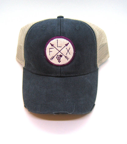 Finger Lakes Distressed Hat  - NY Grapes
