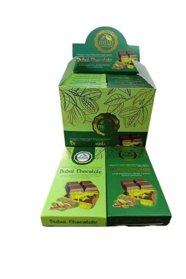 Milat Dubai Chocolate 12pck x 60g (Turkey)