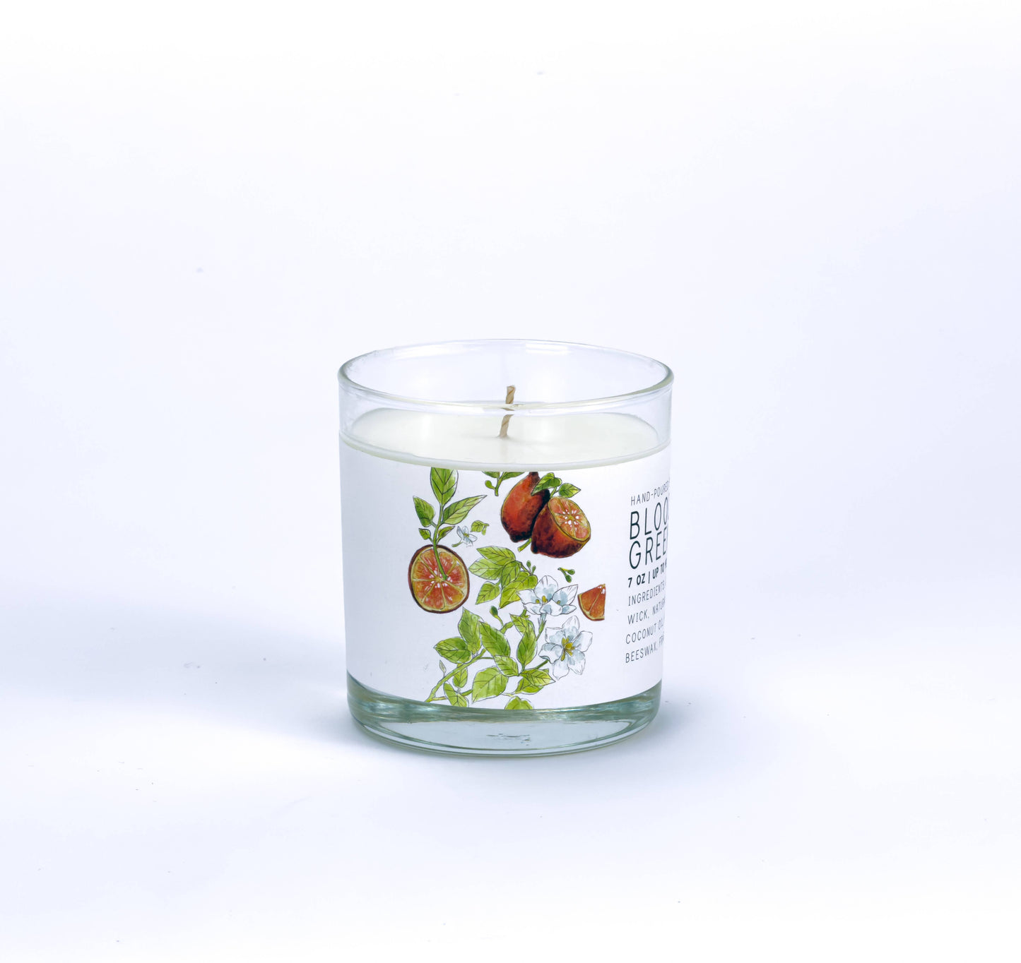 Blood Lime & Green Tea - Medium Glass