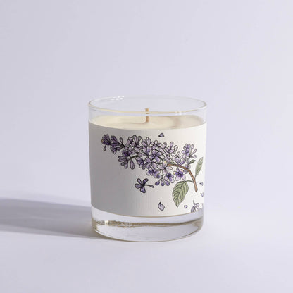 Lilac Candle - Medium Glass