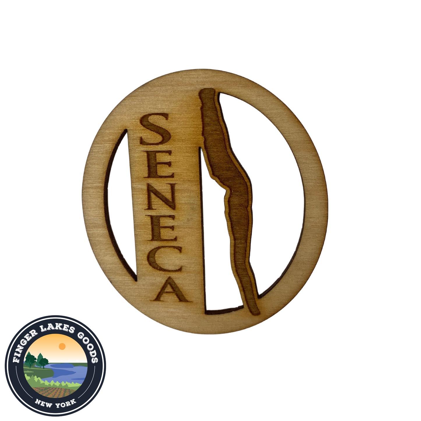 Wooden Lake Magnet